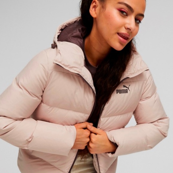 PUMA Ultra Down Puffer Jacket in powder pink - Picture 1 of 8